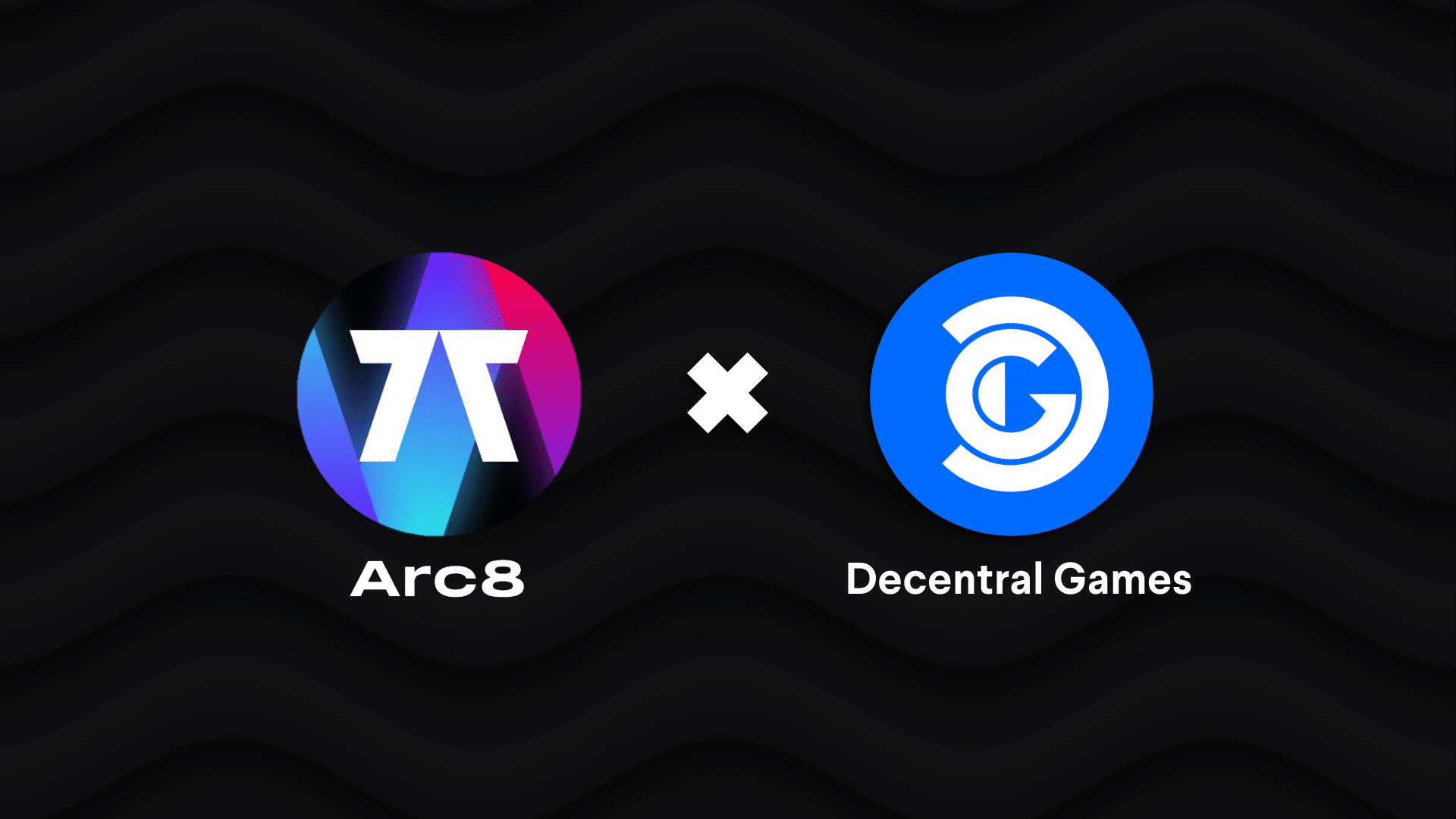 Arc8 and Decentral Games logos