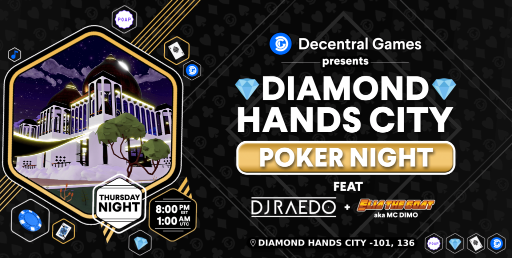 ICE Poker Diamond Hands City event flyer