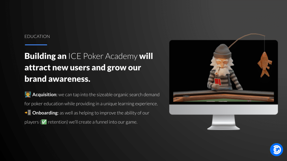 Decentral Games Marketing Strategy: ICE Poker Academy