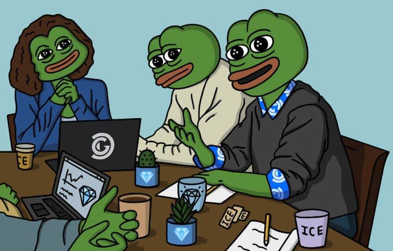 Pepes having a discussion
