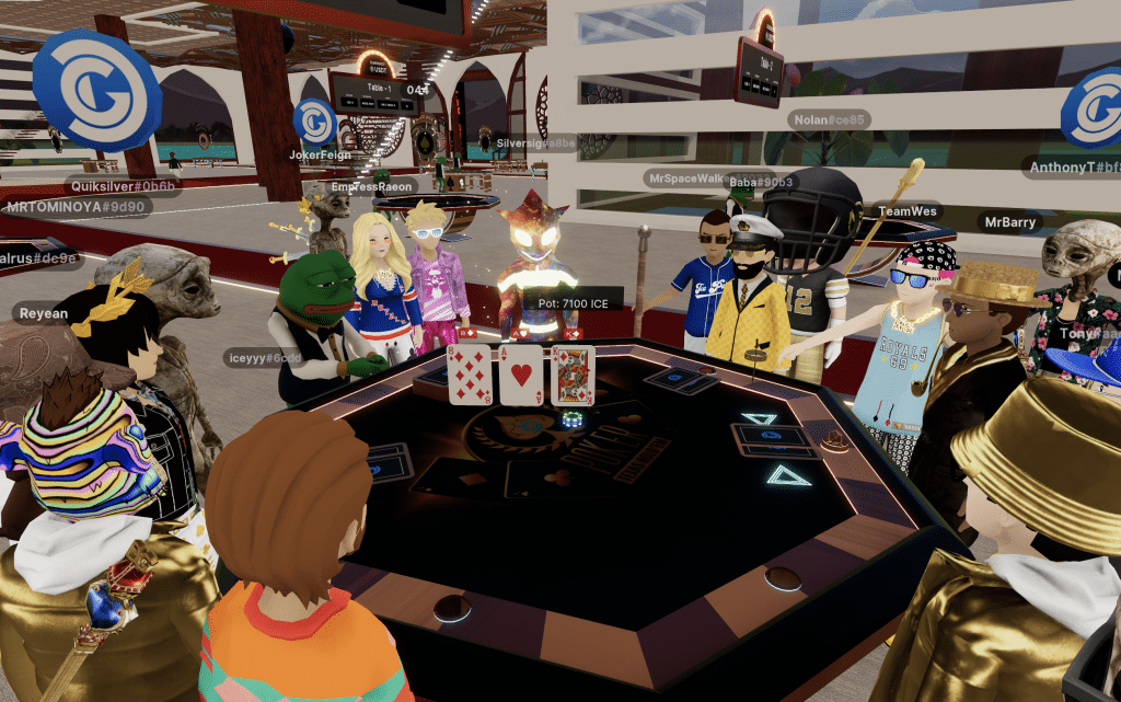 Metaverse poker meet up game in the DG Casino